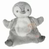 Tex Forest Doudou Marionnette Pingouin Gris Blanc