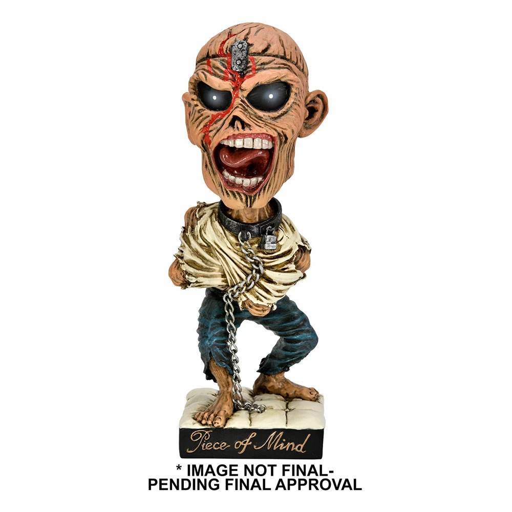 NECA Iron Maiden Head Knocker Piece Of Mind Eddie 20 Cm 1 NECA Iron Maiden Head Knocker Piece Of Mind Eddie 20 Cm