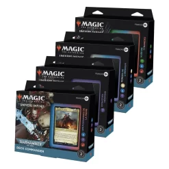 Wizards Of The Coast Magic The Gathering Univers Infinis: Warhammer 40,000 Présentoir Decks Commander (4) Francais