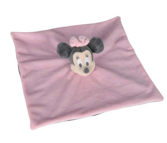 Disney Minnie La Souris Doudou Plat Rose Gris 25 Cm 2 Disney Minnie La Souris Doudou Plat Rose Gris 25 Cm – Image 2